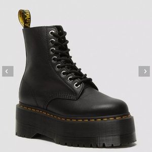 1460 PASCAL MAX LEATHER PLATFORM BOOTS